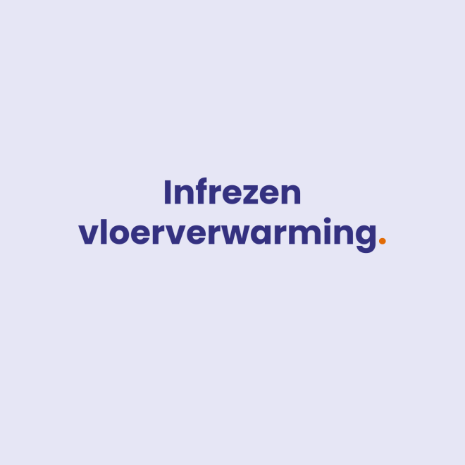 Infrezen Vloerverwarming in Fermacell of Knauf Brio vloer